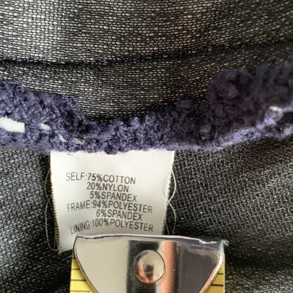 KAY Unger Navy Blue Open Crochet Lace White Under size 2 - Picture 11 of 16